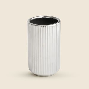 Porta Escova Cerâmica Silver - A\CASA