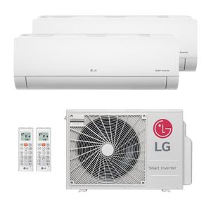 Ar-Condicionado Multi Split Inverter LG 21.000 (2x Evap HW 12.000) Quente/Frio 220V