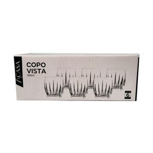 Jogo de Copo Vista 6 Peças 300ml TNV076 - A\CASA