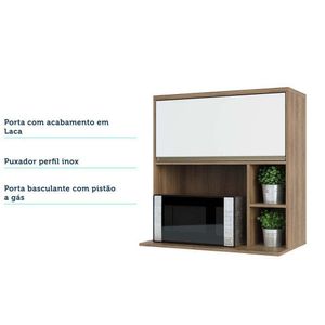 Armário Aéreo 80 Cm Nicho Micro Conjuntougado E Nicho