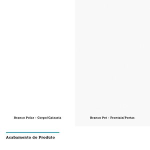 Armário Aéreo Basculante 60 Cm 1 Porta Branco Polar