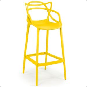 Banqueta Alta Allegra Design Cozinha/bancada - Amarelo