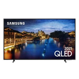Smart TV Samsung 65" QLED 4K Modo Game Som em Movimento Virtual Tela sem limites com Design slim e Visual livre de cabos Alexa built in QN65Q60A