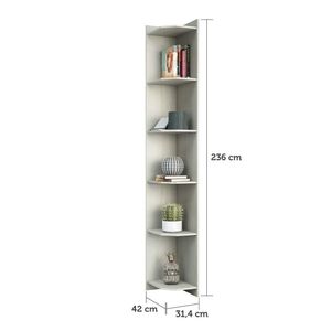 Cantoneira Alta Closet Prime Plus 31.4cm Legno Crema