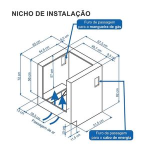 Fogão de Embutir Venax Gaudi Prisma 4 Bocas Inox Bivolt