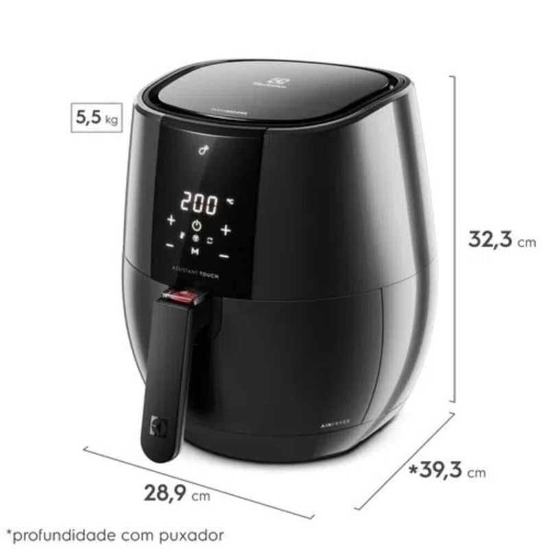 Fritadeira Air Fryer Electrolux Grafite EAF20