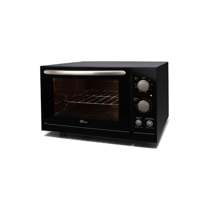 Forno Elétrico de Bancada Fischer Fit Line com Dourador 44L Preto