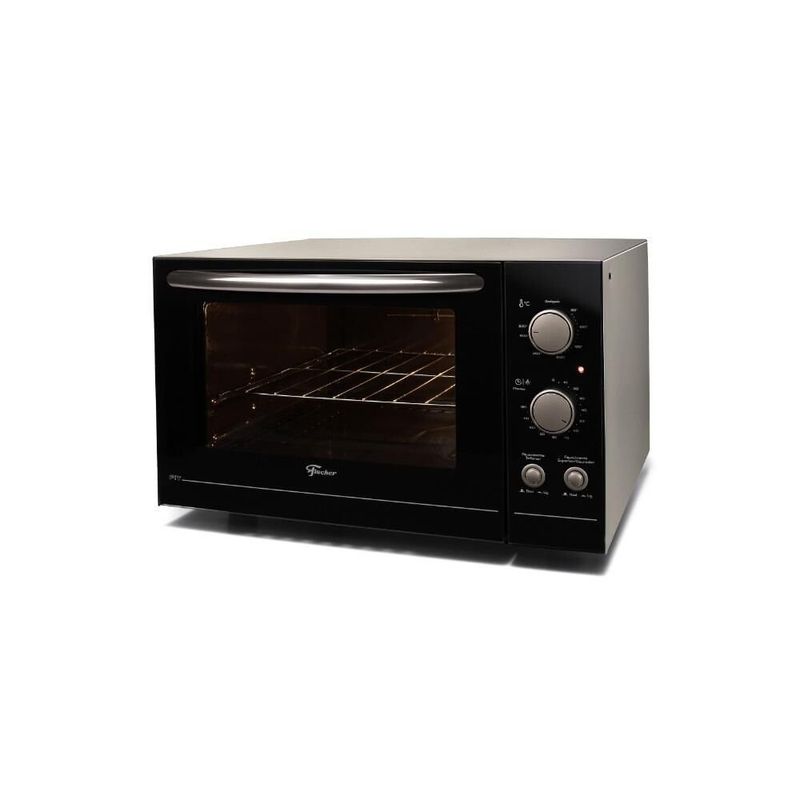 Forno-Eletrico-Fischer-Fit-Bancada-44L-Com-Dourador-Prata-