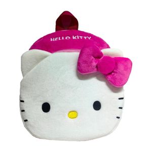 Mochila Infantil de Pelúcia Hello Kitty