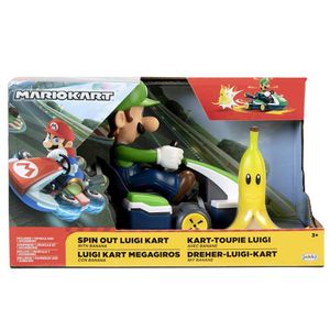 Veículo Fricção Super Mario Kart Spin Out - Luigi