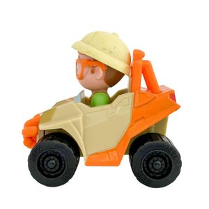 Kit 3 Mini Veículos Blippi - Carro de Polícia (4121A) + Safari (4121E) + Escavadeira (4121C)