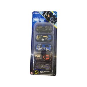 Kit com 5 Mini Veículos Pull Back Batman