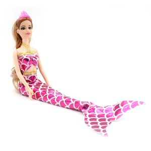 Kit C/ 2 Bonecas Dream Doll  Sereia - Rosa + Roxa