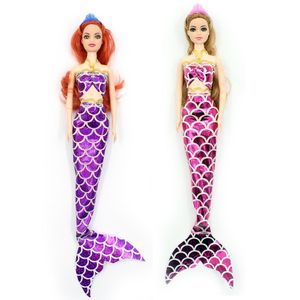 Kit C/ 2 Bonecas Dream Doll  Sereia - Rosa + Roxa