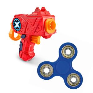 Kit Fidget Spinner - Azul (2603) + Lançador X-Shot - Micro - Red (5644)