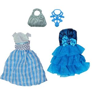 Vestido Para Boneca - Doll Dress Kit 2 Looks - Azul