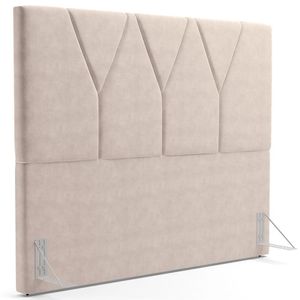 Cabeceira Cama Box Casal 140 Cm Aurora W01 Suede Bege