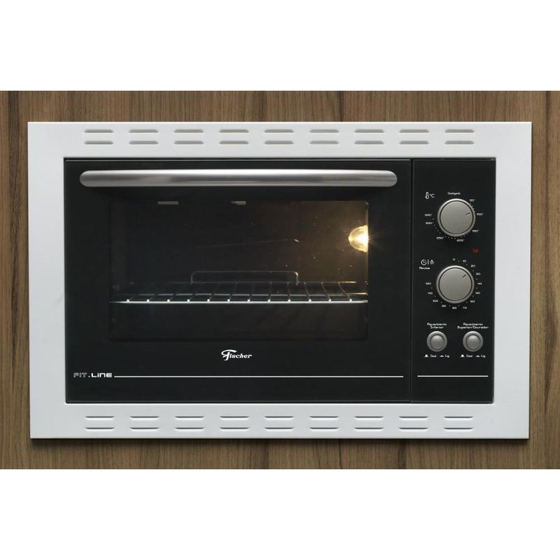 Forno-Eletrico-de-Embutir-Fit-Line-44L-26818-Fischer-Branco---127V