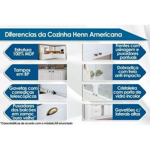 Tampo De Cozinha Modulado P/ Balcão Americana 40cm Calcare - Henn