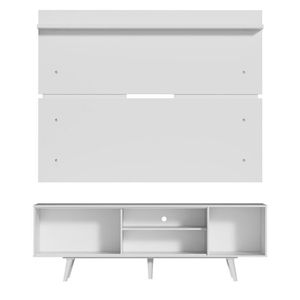 Rack Dubai e Painel p/ TV até 65\ Branco Madesa