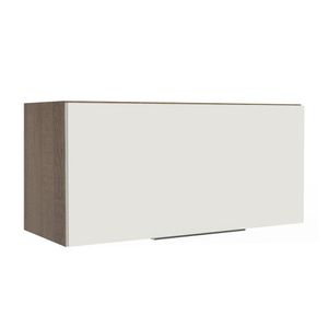 Armário Aéreo de Cozinha Stella 70cm 1 Porta Rustic Branco