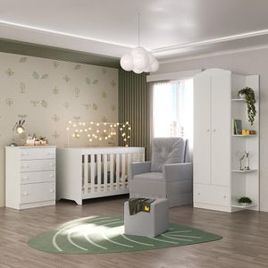 Quarto Infantil Completo+Poltrona E Puff Mp4080