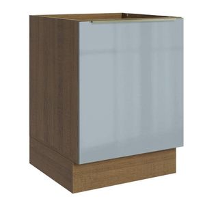 Balcão Madesa Lux 60 Cm 1 Porta Rustic/cinza