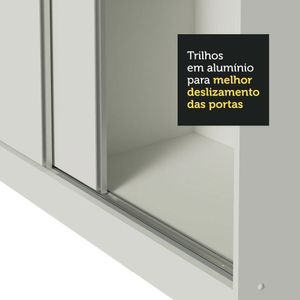 Guarda Roupa Infantil MDF Logan 3 Portas Madesa Branco