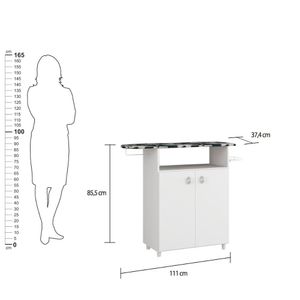 Tábua de Passar Ditália 2 Portas Mp-50 Branco