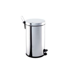 Lixeira Inox com Pedal e balde 12 litros Ø 25 x 41 cm
