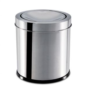 Lixeira Inox Tampa Basculante 3,2 L Brinox Ø 15,5 x 17 cm