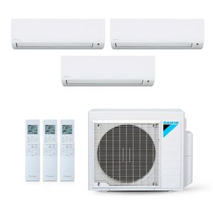 Ar-Condicionado Multi Split Inverter Daikin 18.000 BTUs (2x Evap HW 9.000 + 1x Evap HW 12.000) Quente/Frio 220V