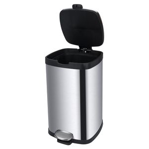 Lixeira Aço Inox Pedal Balde Frame 20L Brinox 35,5x27x47,7cm