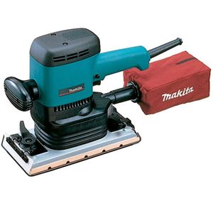 Lixadeira Orbital Industrial 600W Com Coletor de Pó Folhas de Lixa 9046 110V Makita