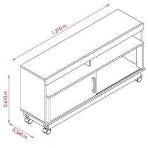 Rack Bancada Artur Cinamomo Off White - Madetec
