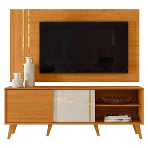 Rack Bancada E Painel Para Tv Cronos Cinamomo Off White - Madetec