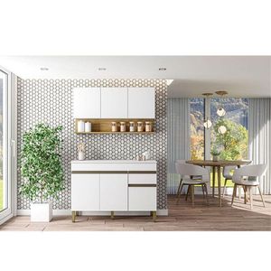 Cozinha Modulada Ambiente Line Composição 2 Supremo Freijó - Kits Paraná