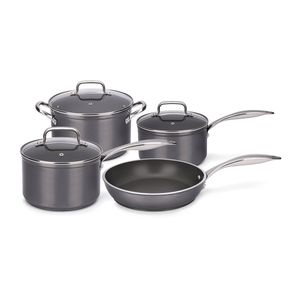 Jogo de Panelas Brinox Antiaderente Ceramic Life 4 Peças Unique com Indução Cinza