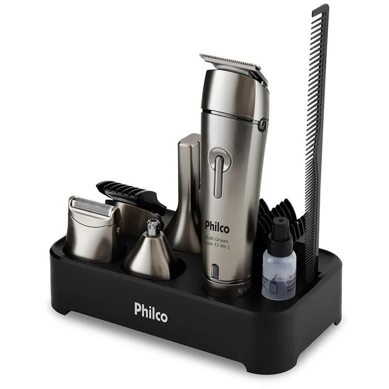 Aparador de Pêlos Philco Multigroom Aqua 12 em 1 PAP03
