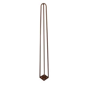 Kit 18 Pés de Metal 60 CM Hairpin Legs Mesa de Canto Aparador Bronze G41