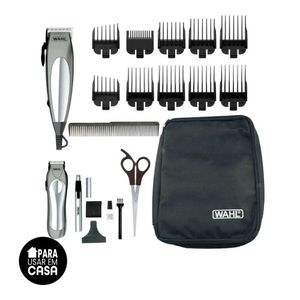 Kit Máquina de Cortar Cabelo e Aparadores Wahl Clipper Deluxe Groom Pro 79305-364820