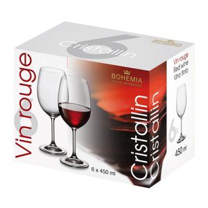 Taça para Vinho Tinto Cristallin 450ml - Bohemia