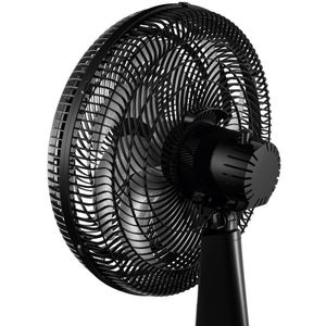 Ventilador De Mesa Mondial Turbo 8 Pás 140W 40cm Preto E Prata NVT-40-8P-B 220V