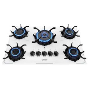 Cooktop A Gas 5 Bocas Itatiaia Itamaster Tripla Chama Branco