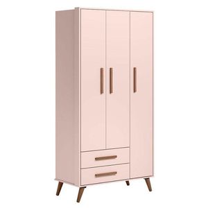 Quarto De Bebê Q Encanto Retrô Rosa - Qmovi