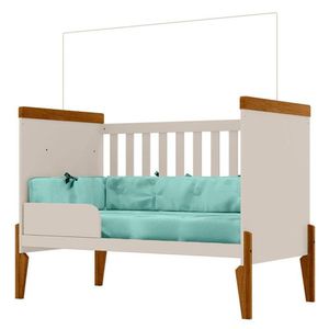 Quarto De Bebê Emilly Com Cômoda Sapateira Carvalho Off White - Canaã Baby