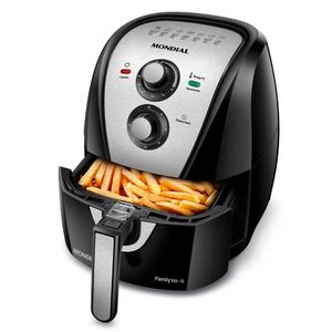 Fritadeira Elétrica Air Fryer c-4 Lts Mondial Preta-Inox