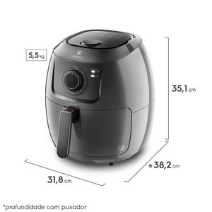 Airfryer Electrolux 5l Grafite Family Efficient  EAF50