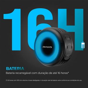 Caixa de Som Mini Speaker Compacta Awia com Proteção a Água e Poeira - AWS-SP-02