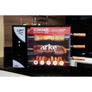 Churrasqueira Elétrica Rotativa Arke Cattiva Smart 3 Espetos 03